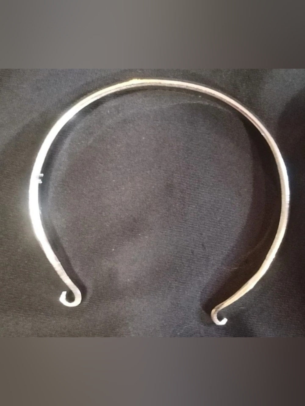 Authentic Brighton Silver Plated "Hitch" Hook Bangle Bracelet Stackable.